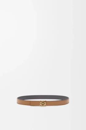Reversible Anagram Bombé Belt in Smooth Calfskin Reversible Anagram Bombé Belt in Smooth Calfskin