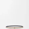 Reversible Anagram Bombé Belt in Smooth Calfskin Reversible Anagram Bombé Belt in Smooth Calfskin
