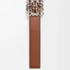 Reversible Anagram Bombé Belt in Smooth Calfskin Reversible Anagram Bombé Belt in Smooth Calfskin