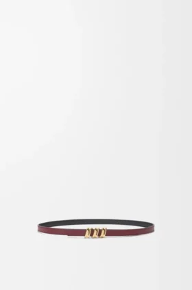 Reversible Coil Belt in Smooth Calfskin Reversible Coil Belt in Smooth Calfskin