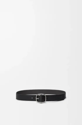 Reversible Loop Belt in Supple Grained Calfskin