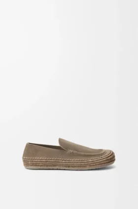 Rio Loafer in Suede and Raffia Rio Loafer in Suede and Raffia
