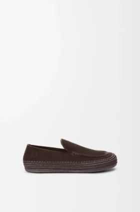 Rio Loafer in Suede and Raffia Rio Loafer in Suede and Raffia
