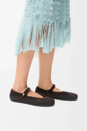 Rio Mary-Jane in Suede and Raffia Rio Mary-Jane in Suede and Raffia