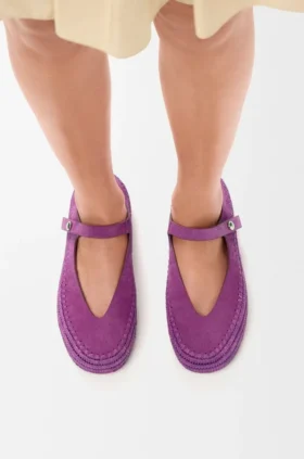 Rio Mary-Jane in Suede and Raffia Rio Mary-Jane in Suede and Raffia