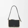 Rio Pouch in Classic Calfskin and Raffia Rio Pouch in Classic Calfskin and Raffia