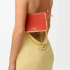 Rio Pouch in Classic Calfskin and Raffia Rio Pouch in Classic Calfskin and Raffia
