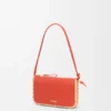 Rio Pouch in Classic Calfskin and Raffia Rio Pouch in Classic Calfskin and Raffia