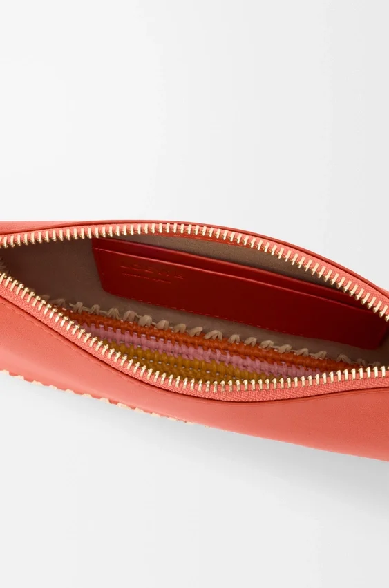 Rio Pouch in Classic Calfskin and Raffia Rio Pouch in Classic Calfskin and Raffia