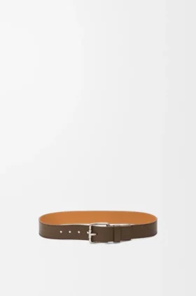 Roller Curve Belt in Supple Grained Calfskin