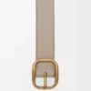 Rounded Soft Belt in Supple Grained Calfskin