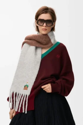 Scarf in Alpaca and Wool Blend