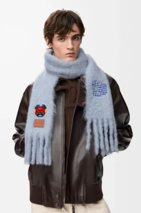 Scarf in Mohair and Wool Blend