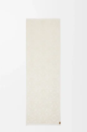Scarf in Wool, Cotton and Silk Blend