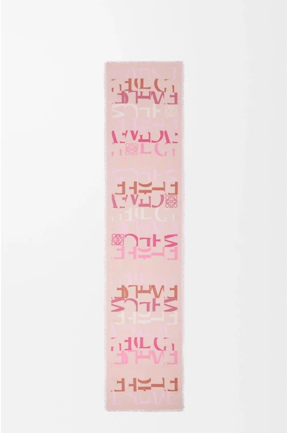 Scarf in Wool, Silk and Cashmere Blend Scarf in Wool, Silk and Cashmere Blend