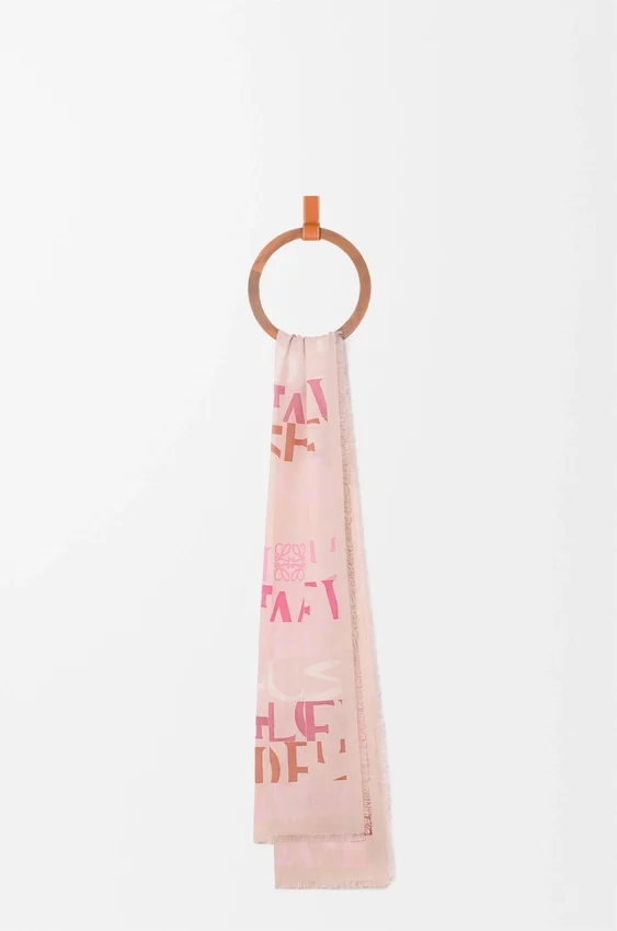 Scarf in Wool, Silk and Cashmere Blend Scarf in Wool, Silk and Cashmere Blend