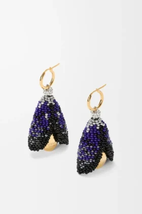 Shell Earrings in Sterling Silver and Beads