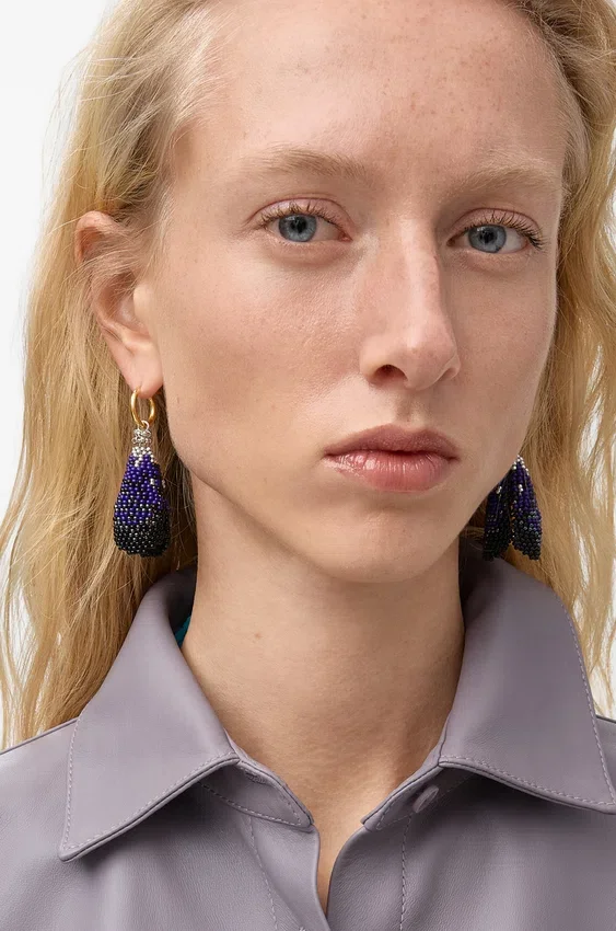Shell Earrings in Sterling Silver and Beads Shell Earrings in Sterling Silver and Beads