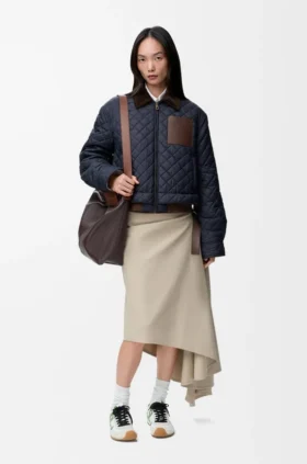 Short Jacket in Technical Fabric