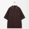 Short Sleeve Shirt in Cotton and Linen Short Sleeve Shirt in Cotton and Linen