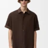 Short Sleeve Shirt in Cotton and Linen Short Sleeve Shirt in Cotton and Linen