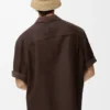 Short Sleeve Shirt in Cotton and Linen Short Sleeve Shirt in Cotton and Linen