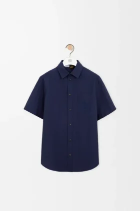 Short Sleeve Shirt in Cotton Blend
