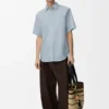 Short Sleeve Shirt in Cotton Blend Short Sleeve Shirt in Cotton Blend