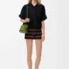 Short Sleeve Shirt in Cotton Blend Short Sleeve Shirt in Cotton Blend