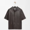 Short Sleeve Shirt in Nappa Lambskin Short Sleeve Shirt in Nappa Lambskin