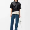 Short Sleeve Shirt in Nappa Lambskin Short Sleeve Shirt in Nappa Lambskin