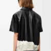 Short Sleeve Shirt in Nappa Lambskin Short Sleeve Shirt in Nappa Lambskin