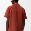 Short Sleeve Shirt in Suede Goatskin Short Sleeve Shirt in Suede Goatskin