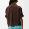Short Sleeve Shirt in Suede Goatskin Short Sleeve Shirt in Suede Goatskin