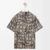 Short Sleeve Shirt in Terry Cotton Jacquard Short Sleeve Shirt in Terry Cotton Jacquard