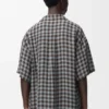 Short Sleeve Shirt in Viscose and Linen Blend Short Sleeve Shirt in Viscose and Linen Blend
