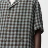 Short Sleeve Shirt in Viscose and Linen Blend Short Sleeve Shirt in Viscose and Linen Blend