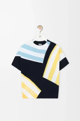 Short Sleeve Sweater in Cotton Blend