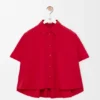 Short Sleeve Trapeze Shirt in Cotton Short Sleeve Trapeze Shirt in Cotton