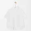 Short Sleeve Trapeze Shirt in Cotton Short Sleeve Trapeze Shirt in Cotton