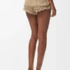 Shorts in Cotton Crochet