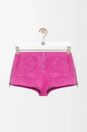 Shorts in Suede Goatskin