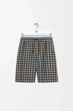 Shorts in Viscose and Linen Blend