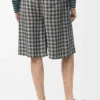 Shorts in Viscose and Linen Blend Shorts in Viscose and Linen Blend