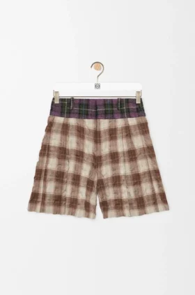 Shorts in Wool and Cotton