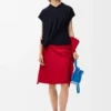 Skirt in Cotton and Silk Skirt in Cotton and Silk