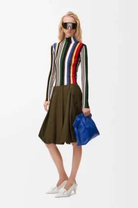 Skirt in Cotton and Silk Skirt in Cotton and Silk