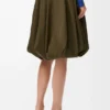 Skirt in Cotton and Silk Skirt in Cotton and Silk