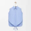 Sleeveless Shirt in Cotton Sleeveless Shirt in Cotton
