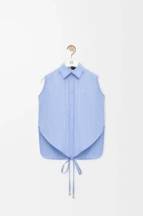 Sleeveless Shirt in Cotton Sleeveless Shirt in Cotton